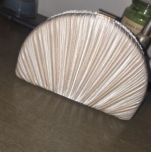 Lulu's Metallic Clutch in Champagne Gold